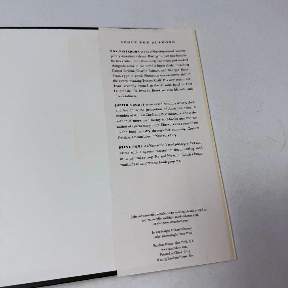 The Shared Table Don Pintabona First Edition Cookbook Italian Global Recipe 2005
